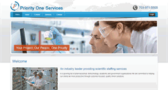 Desktop Screenshot of priorityoneservices.com